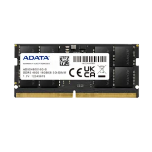 16GB ADATA DDR5 – 4800MHz LAPTOP RAM Memory Module (16×1)