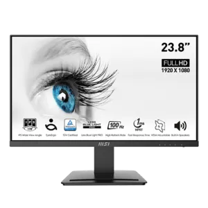 23.8″ MSI PRO MP243X 100Hz FHD IPS Professional Monitor
