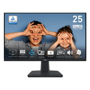 24.5″ MSI PRO MP251P IPS 100Hz FHD (1920×1080) Professional Monitor With Adjustable Stand