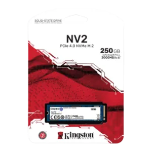 250GB Kingston NV2 PCIe 4.0 M.2 NVMe SSD