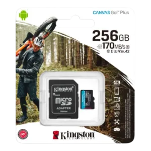 256GB Kingston Canvas Go Plus Micro SD-XC Memory Card UHS-3