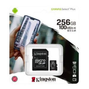 256GB Kingston Canvas Select Plus Micro SD-XC Memory Card UHS-1