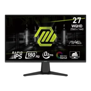 27″ MSI MAG 275QF IPS 180Hz WQHD (2560×1440) 0.5MS Adaptive Sync Gaming Monitor