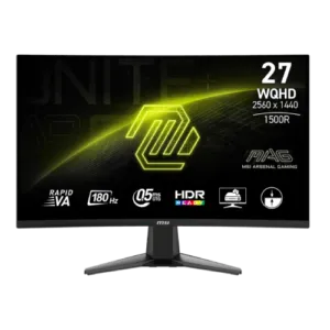 27″ MSI MAG 27CQ6F VA 180Hz WQHD (2560×1440) Amd Freesync Curved Gaming Monitor