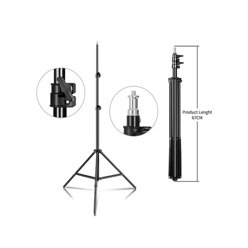 2M Tripod Stand for Ring Lights with 1/4 Screw Head