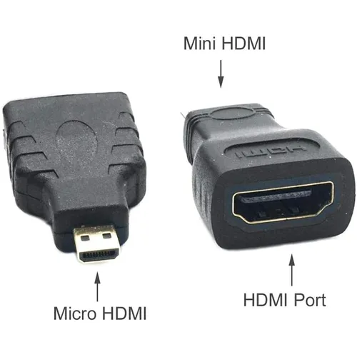 3 In 1 HDMI to HDMI Cable with Mini HDMI and Micro HDMI Adapter Converter Kit