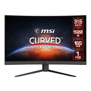 31.5″ MSI OPTIX G32C4W FHD 165HZ 1MS AMD FREESYNC CURVED GAMING MONITOR