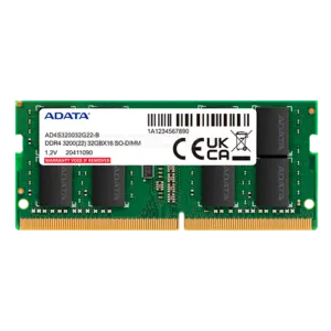 32GB ADATA PREMIER DDR4 – 3200MHz LAPTOP RAM Memory Module (32×1)