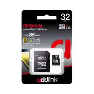 32GB ADDLINK PREMIUM MicroSDHC UHS1 Class 10 Memory Card
