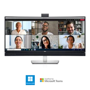 34″ Dell C3422WE IPS 60Hz WQHD (3440×1440) Curved Video Conferencing Monitor