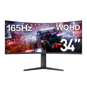 34″ KOORUI 34E6UC VA 165Hz UWQHD 1MS SRGB HDR400 Curved Gaming Monitor