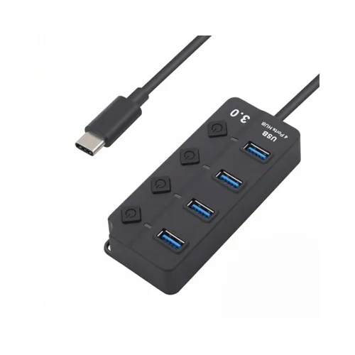 4 Port USB 3.0 Hub with 30cm Type-C Cable