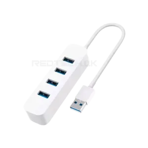 4 Ports USB Hub – USB 3.0 5Gbps – WHITE