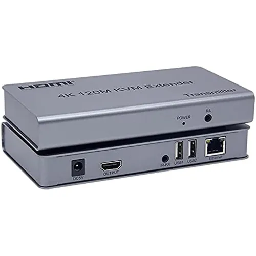 4K HDMI 120M KVM Extender Over IP with IR USB