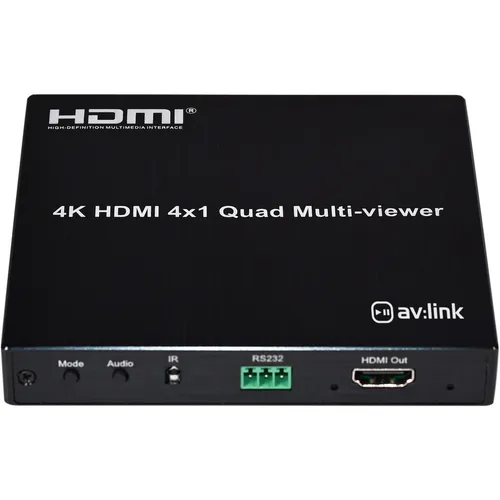 4K HDMI 4 In 1 Out Quad Multi-viewer