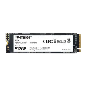 512GB PATRIOT P300 PCIe Gen 3×4 M.2 NVMe SSD