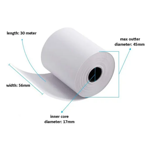 58mm POS Thermal Paper Roll 56mm* 45mm