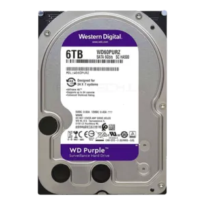 6TB WESTERN DIGITAL WD PURPLE 3.5″ SATA 3.0 Internal Desktop Hard Disk Drive