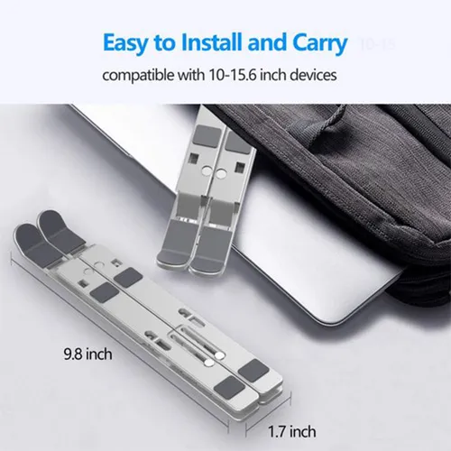 7-Level Adjustable Aluminium Alloy Ergonomic Laptop Stand