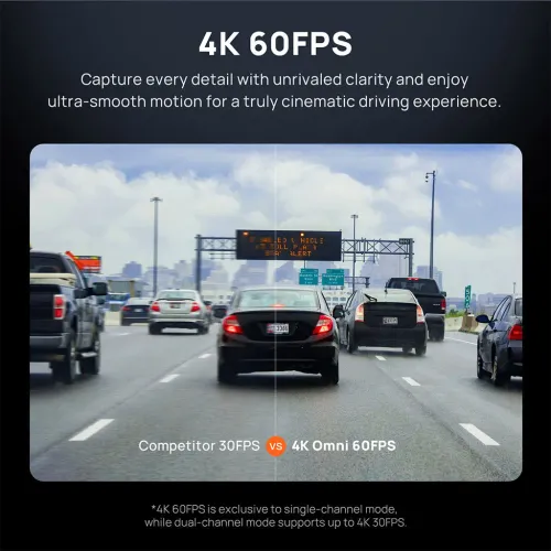 70mai Dash Cam 4K Omni HDR Set