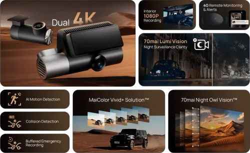 70mai T800- 4K Dash Cam