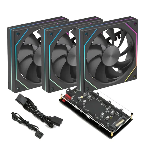 7Pro ARGB 3Pin+PWM 3 Fan Kit