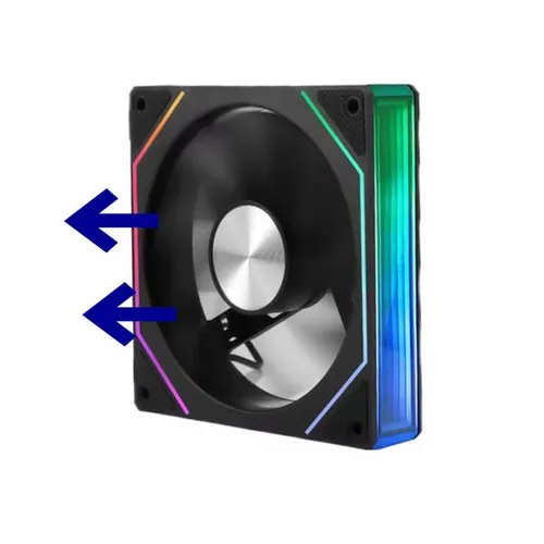 7Pro ARGB 3Pin+PWM Header Mothertbaord Sync Fan- Reverse Blade