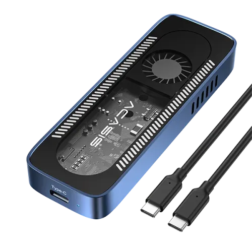 ACASIS 10GBPS BUILT IN FAN M.2 NVME SSD ENCLOSURE - EC-6608AIR
