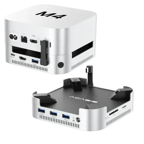 ACASIS 10GBPS MAC MINI M4 DOCK & DUAL BAY SSD ENCLOSURE - M001