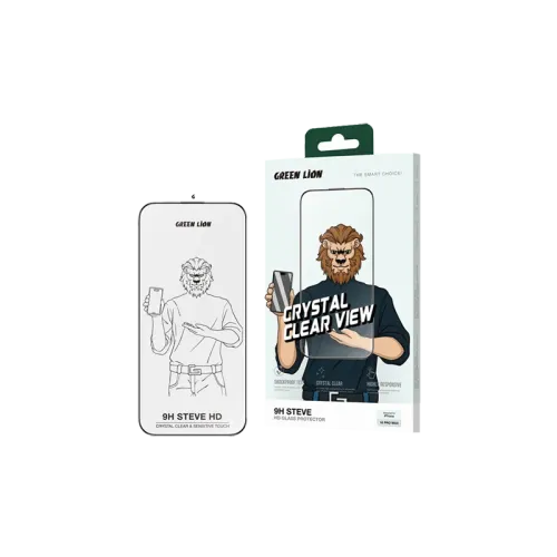 ACCESSORIES PHONE - GREEN LION 9H STEVE HD SCREEN PROTECTOR FOR iPHONE 16 PRO MAX (GN9HSGL16PMCL)-clear