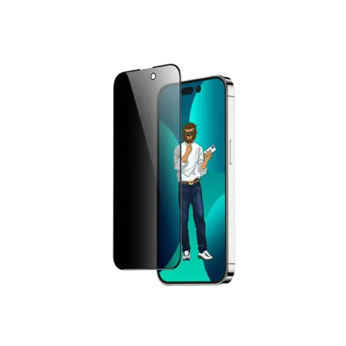 ACCESSORIES PHONE - GREEN LION 9H STEVE PRIVACY FULL GLASS SCREEN PROTECTOR FOR iPHONE 14 PRO MAX 6.7''(GN9HSPY14PM)