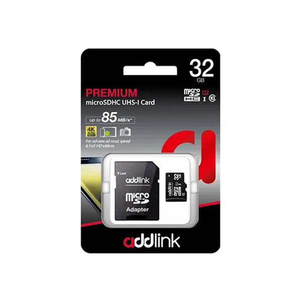 Addlink 32GB UHS-1 MicroSDXC Class 10 Memory Card