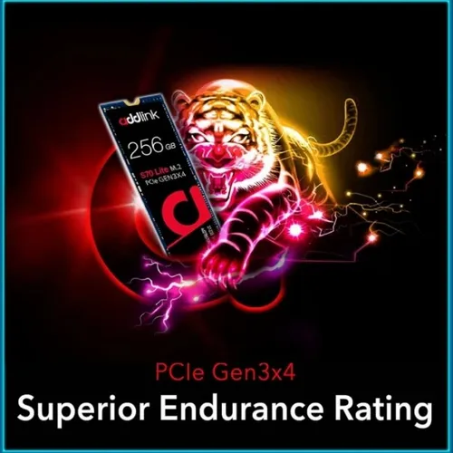 Addlink S70 Lite 256GB PCIe GEN3X4 M.2 NVMe SSD