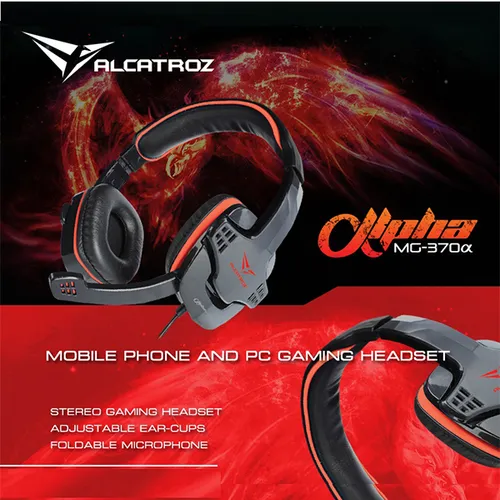 Alcatroz Alpha MG370 Stereo Gaming Headset Black with Microphone