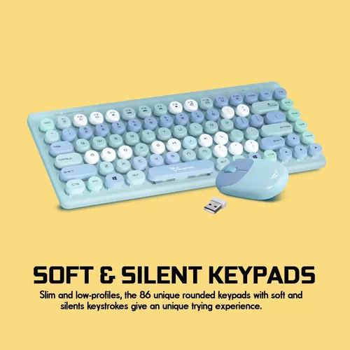 Alcatroz Jellybean A3000 Bluetooth Rechargeable Wireless Keyboard Mouse Combo