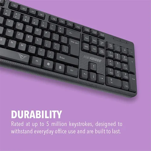 Alcatroz KB1000 Silent Multimedia USB Wired Keyboard