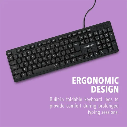 Alcatroz KB1000 Silent Multimedia USB Wired Keyboard