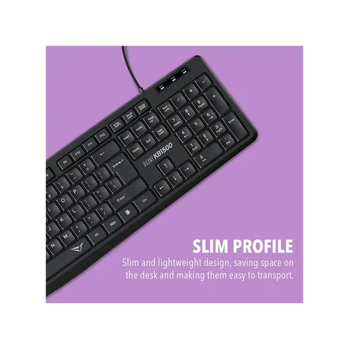 Alcatroz KB1500 Silent Multimedia USB Wired Keyboard
