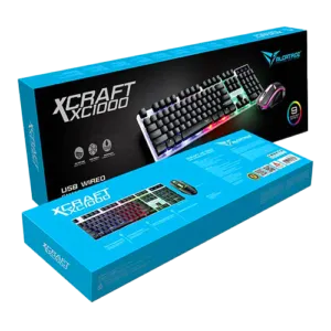 Alcatroz Xcraft XC1000- Wired Keyboard Mouse Combo