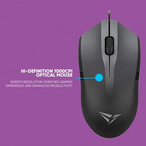 Alcatroz Xplorer C3300 Silent Wired Keyboard & Mouse Combo
