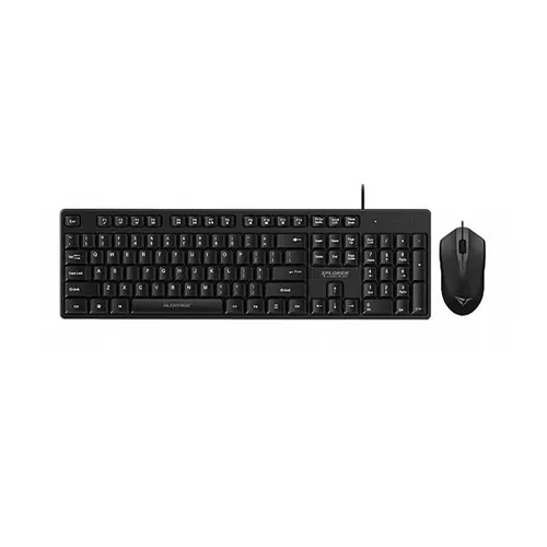 Alcatroz Xplorer C3300 Silent Wired Keyboard & Mouse Combo