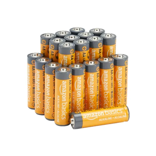 AMAZON BASICS 20 PACK-ALKALIN AA BATTERY 10 YEAR SHELF LIFE