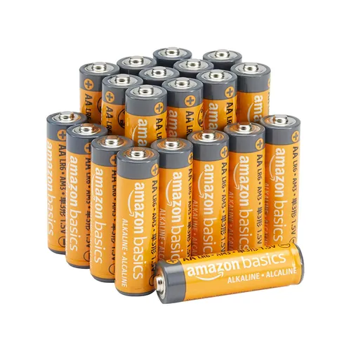 Amazon Basics AA Alkaline High-Performance Batteries - 20Pcs