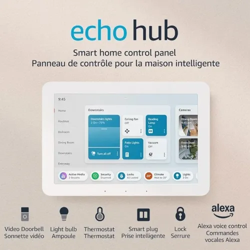 Amazon Echo Hub 8 Smart Home Control Panel with Alexa