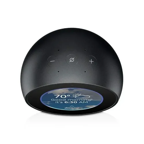 Amazon Echo Spot Smart Screen Alarm Clock with Alexa
