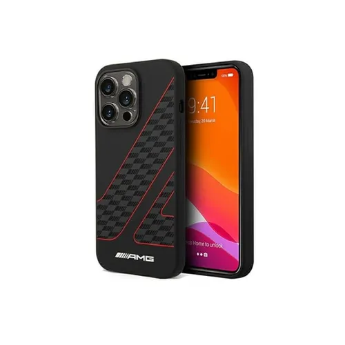 AMG Double Layer Flag Pattern Transparent Hard Case for iPhone 14 Pro Max