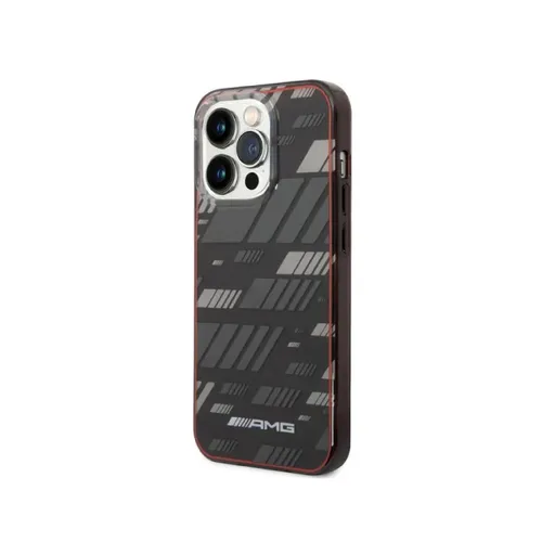 AMG Transparent Double Layer Case Expressive Graphic Design iPhone 14 Pro Max Compatibility - Black