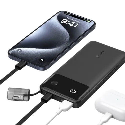 Anker 10000mAh Pocket Sized Powerbank Black - A1388H11