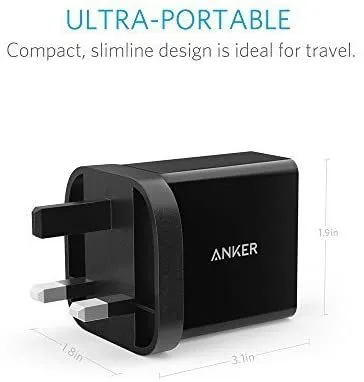 ANKER 2-Port USB Charger 24W A2021K11