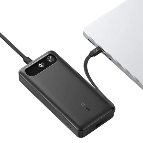 Anker 20000mAh 65w Two-Way Powerbank With Built-In Cable Black - A1383H11